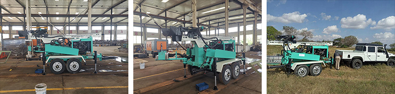 hf150t trailer type water well drilling rig q